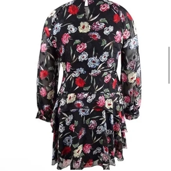 Foxiedox anthropologie floral long sleeve alva dress small - Picture 4 of 7
